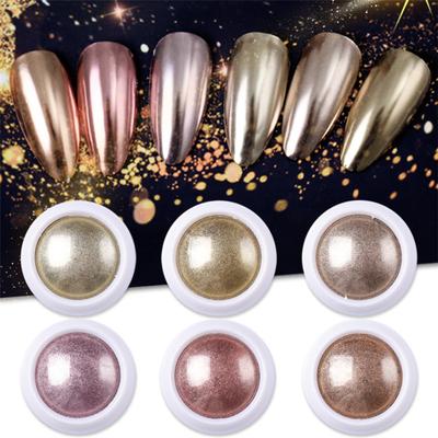 10G Polvere per Unghie Chrome Effetto Specchio Metallico Olografico Pigmento in Polvere per Unghie Decorazione Manicure Fai da Te Gel Acrilico Nail Art Polvere Glitter