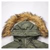 Normanlong Men's N3B Military Style Hooded Cotton Coat – Winter Mid-Length Jacket