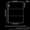 Hochtransparentes Loseblatt-Polaroid-Album – 3-in- & 5-in-Kartenfächer, quadratischer Kartenhalter, verdickte Seiten
