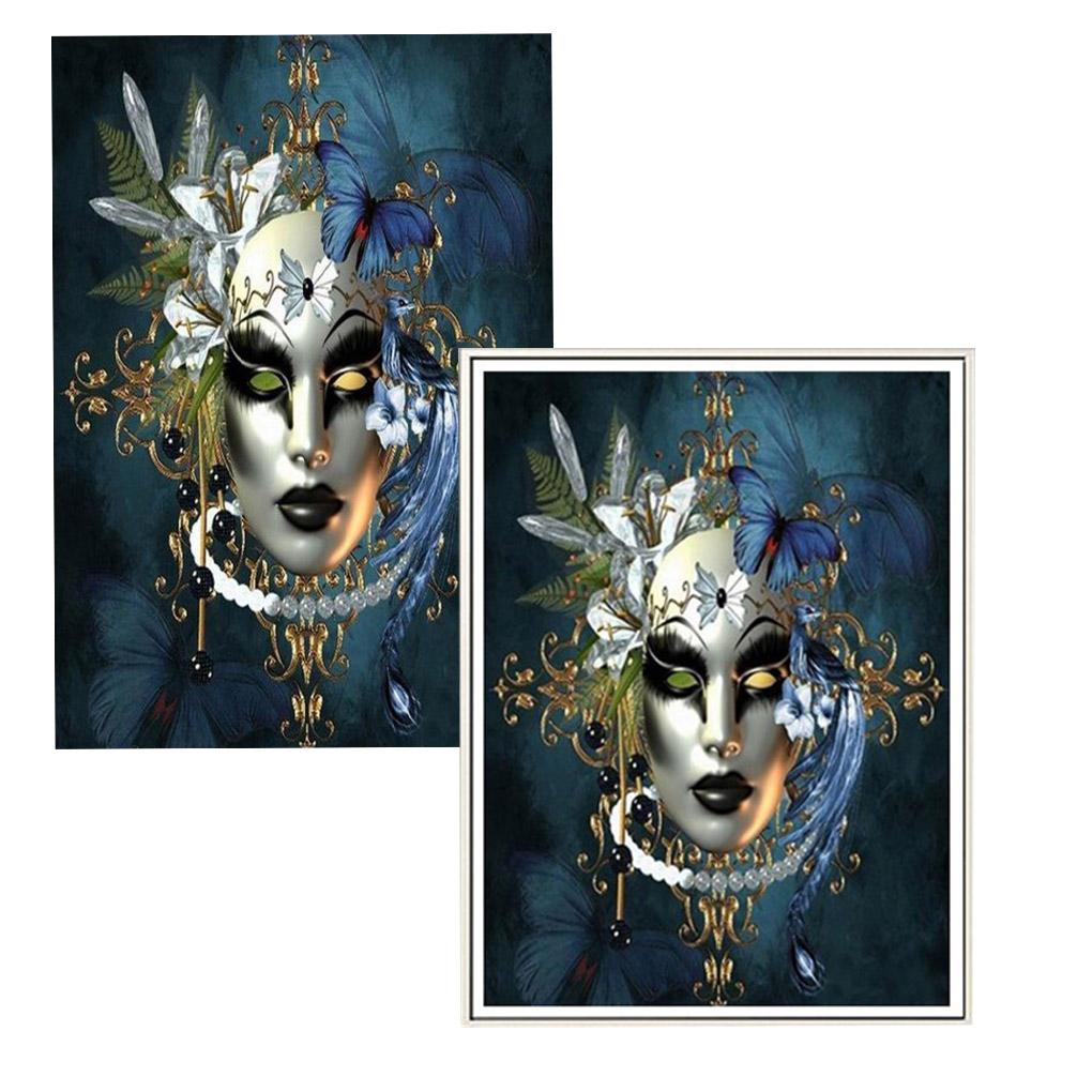 Horrific Mask Diamond Painting Kits Scary Mask Embroidery Stitch Arts Craft Full Diamond Wall Decoration
