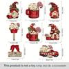 Cross-border Gnome Christmas Wooden Pendant Set Christmas Tree Pendant Decoration Home Decoration Supplies Crafts