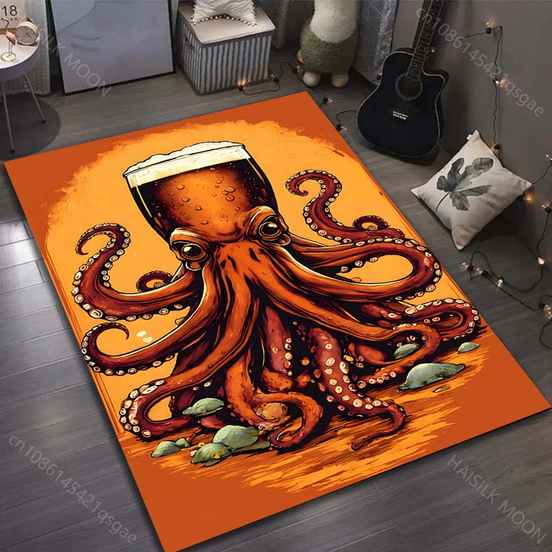 17 Styles Beer Brewing Painting Carpet for Living Room Bedroom Doormat Home Decor Sofa Table Area Rug Non-slip Floor Mat