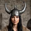 Hełmy Wikingów Wojowników z Rogami Średniowieczna Era Wikingów Hełmy Wikingów z Rogami Berserkerzy Żołnierz Kapelusz Wojownika Sallet