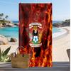 Coventry City Football Print Beach Towel, Large Soft Quick Dry Towel for Beach Camping Swimming