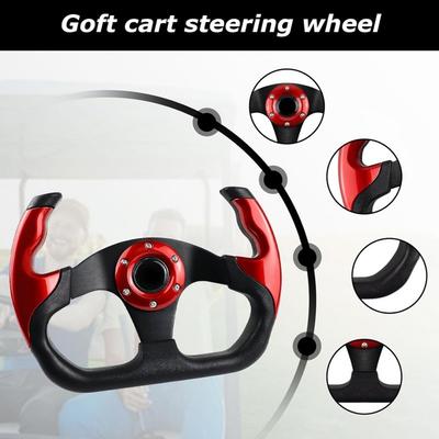 Universal Motorsport Styling High Quality 13 "320 Mm Flat Drift Cool Fashion Style Steering Wheel Type D PU General PCD=70 Mm
