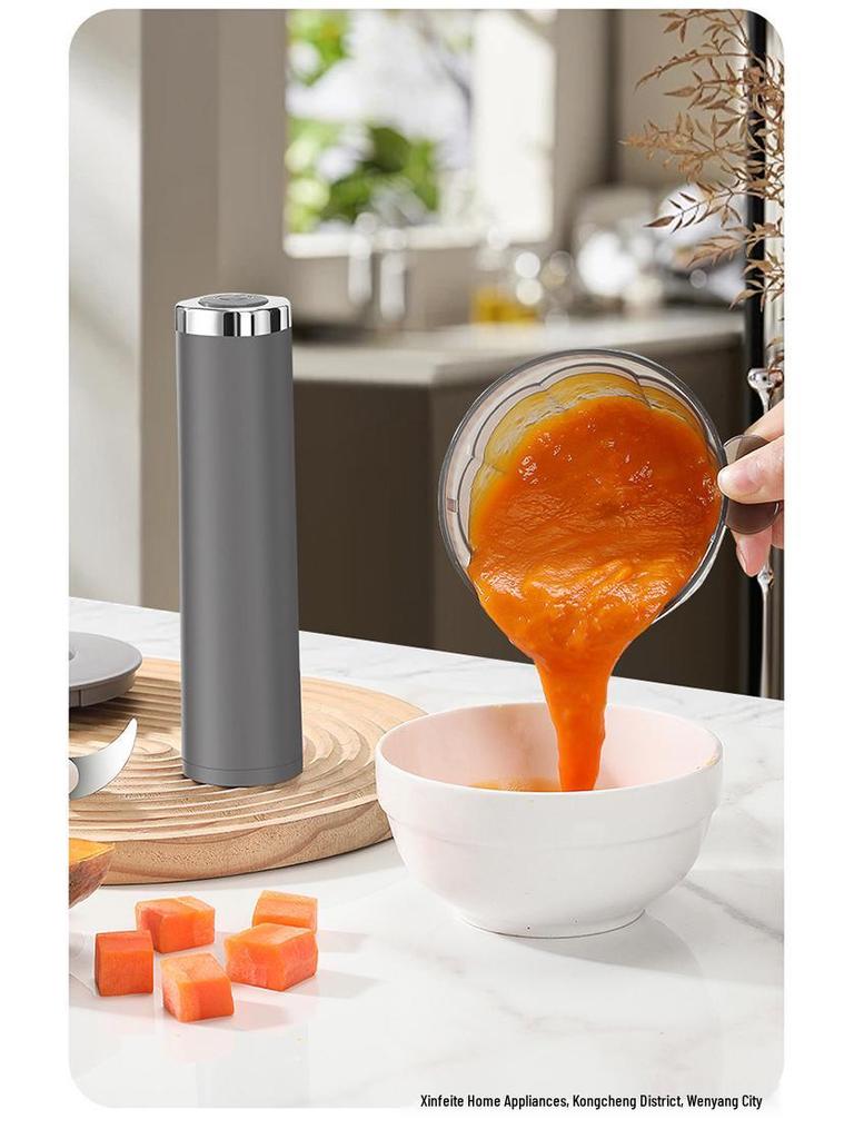 Multifunctional Wireless Meat Grinder & Baby Food Processor - Small Electric Garlic Masher & Blender for Home Use