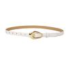Stylish Adjustable PU Leather Belts Retros Trendy Accessory Fashion Luxurious Belt for Women Daily Outfits