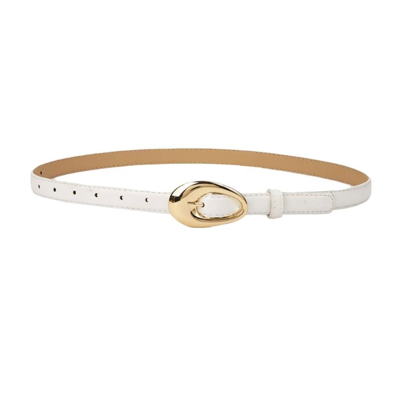 Stylish Adjustable PU Leather Belts Retros Trendy Accessory Fashion Luxurious Belt for Women Daily Outfits