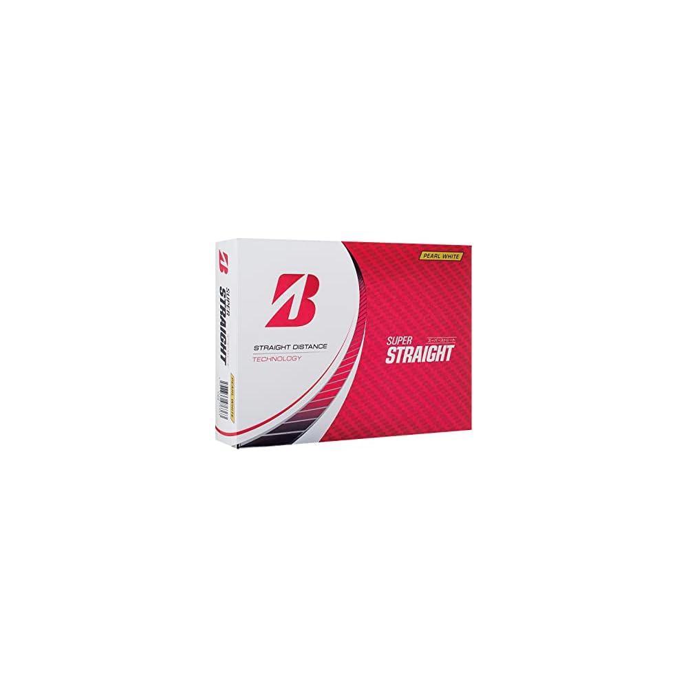 Bridgestone Golf Balls Super Straight 2023 Model 12 Pack Pearl White