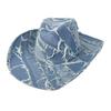 New western cowboy hat European and American old fringed jazz hat farm sun protection and UV protection knight hat