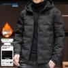 JEANSWEST Men's Thick Winter Hooded Padded Jacket