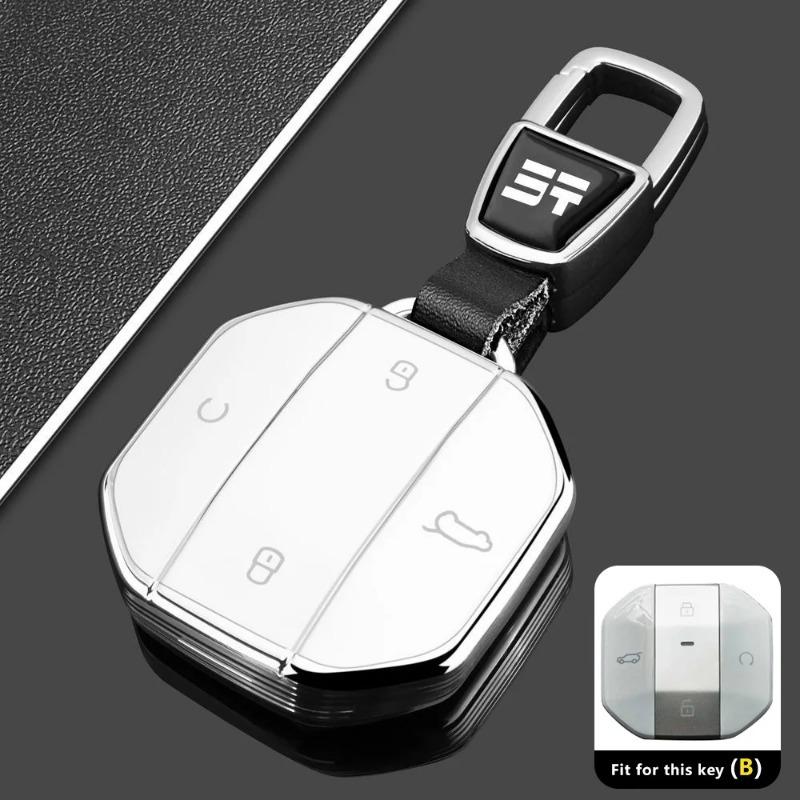 

TPU Car Key Case for Jetour Travelers T2 T1 2025+ Remote Cover Shell Keychain Fob Accessories Anti-Scratch