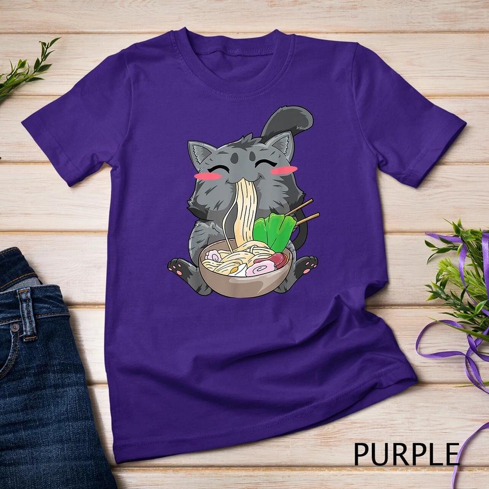 Cat Ramen Anime Kawaii Neko Gift T-Shirt Unisex T-shirt 6 XL