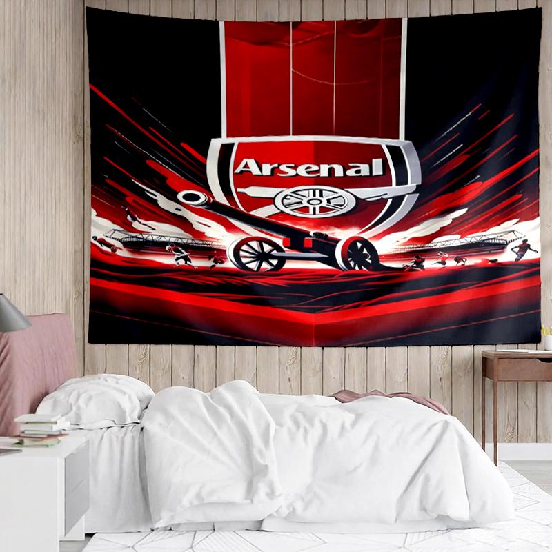 Arsenal-F.C Print Tapestry, Backdrop, Easy Setup, Ideal for Bedroom, Office & Living Room, with Aesthetic Wall Hanging Decor.