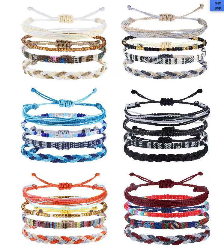 Bohemian Handmade Woven Bracelet Set - Unisex New Style Accessories