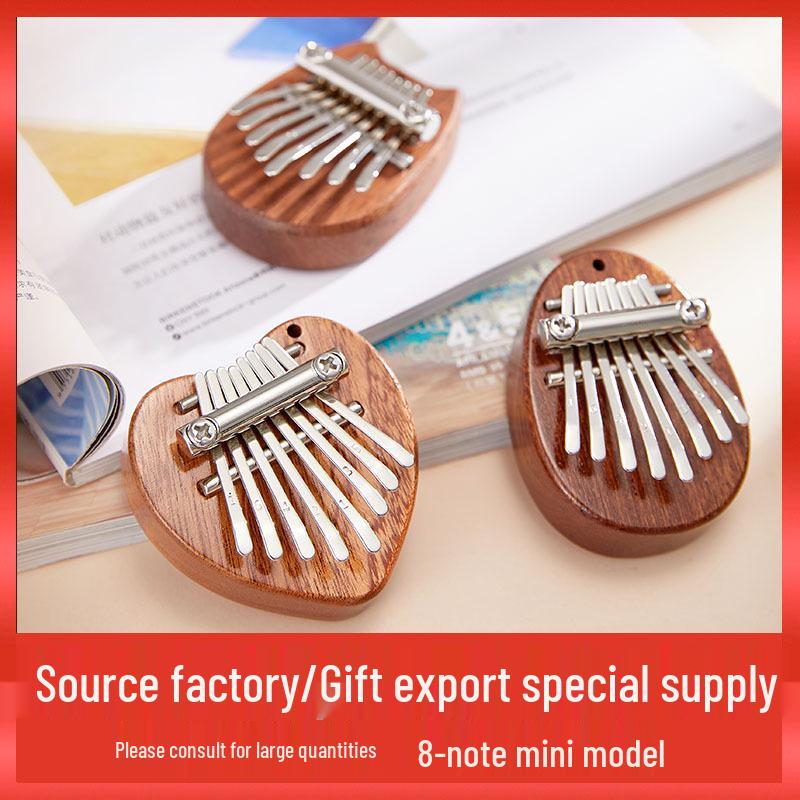 Crystal Kalimba: 8-Note Mini Thumb Piano - Small Musical Instrument Available