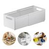 2Pcs Retractable Storage Box with Handles Drawer Organizer Plastic Drawer Storage Box Multifunctional Organizer and Storage Bins