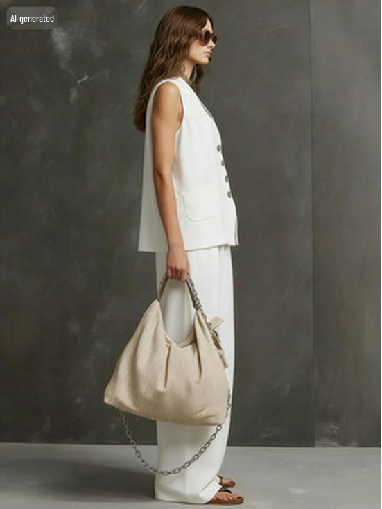 2026 European-American Linen Summer Set: Sleeveless Vest + Wide-Leg Pants - Gentle, Effortless Style