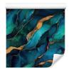Ink Turquoise and Navy Blue Wallpaper, Turquoise Background for Living Room and Bedroom 50x1000