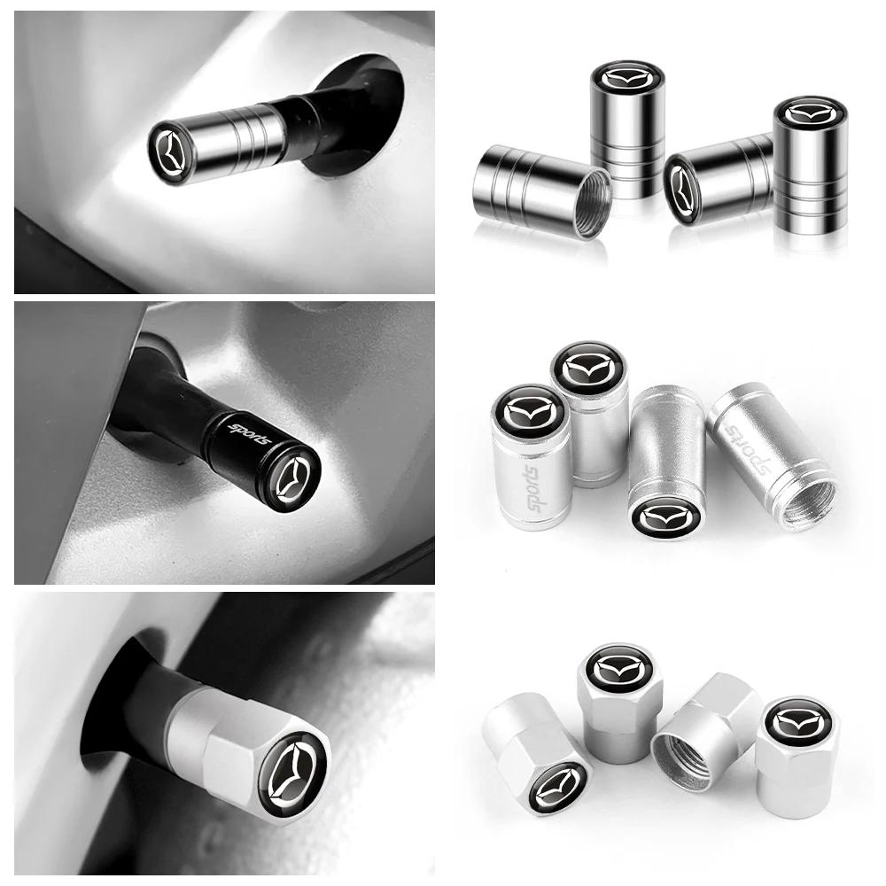 Car Wheel Tire Valve Caps Tyre Rim Stem Covers Airdust Waterproof For Mazda 2 3 5 6 7 Axela Atenza Speed MS Demio MPS Miata CX30 OLCRHY