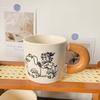 Creative Mug Gift Box with Lid Spoon Ceramic Cup Souvenir Gift Cup for Girls with High Appearance Cartoon Water Cup Large Capacity
