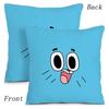 Animation Amazing World Gumball Pillow Covers Cartoon Sofa Decorative Home Double-Sided Printing Short Plush Cute Cushion Cover