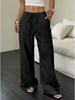 2025 Temu Short Sleeve Top & Loose Wide Leg Pants with Pockets - European & American Style Casual Fashion.