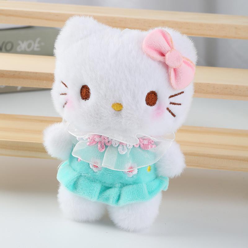 Wear Dress Animal Plush Toy Keychain Stuffed Doll Gifts Pendant