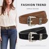 Genuine Leather Retro European and American Popular Belt Women's Carved Needle Buckle Waist Seal Casual Jeans Belt Belt Women