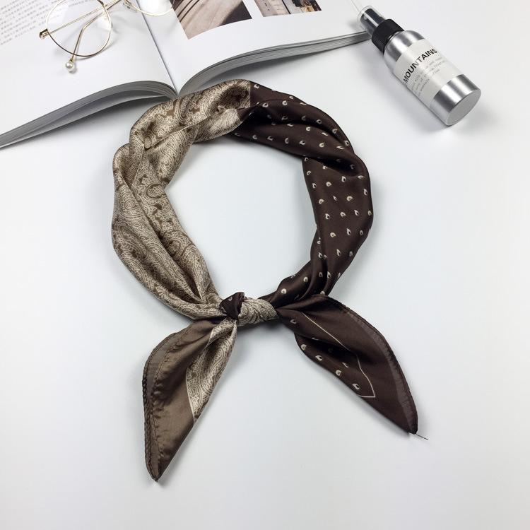 Small Silk Scarf Women'S Season Small Square Scarf Summer Scarf Versatile Fashion Decoration Professional Small Scarf Tide