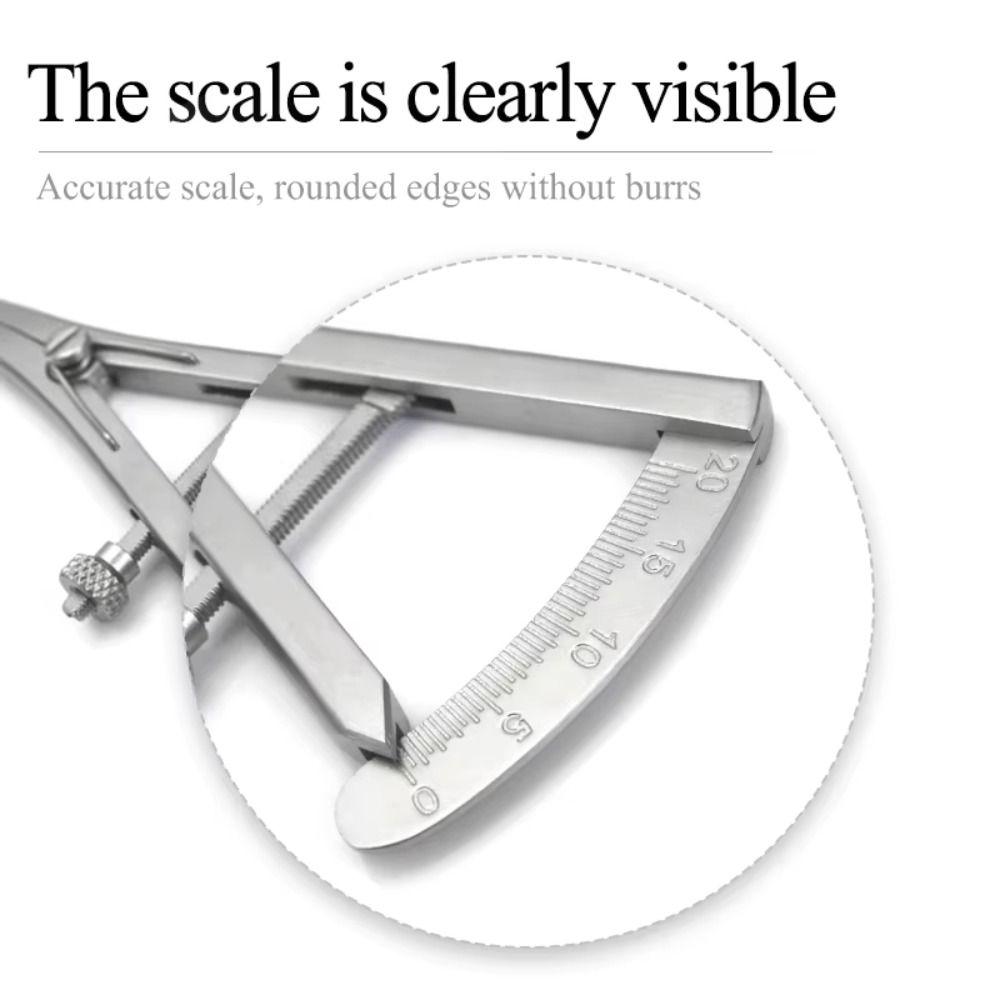 Stainless Steel Ophthalmic Caliper Screw Adjustment Castroviejo Caliper Ophthalmic Surgery