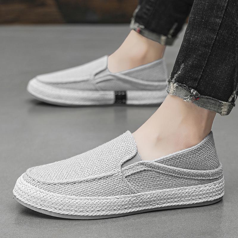 Fashion New Men's Canvas Breathable Espadrilles Shoes Casual Slip On Walking Sneakers Footwear Flats Zapatos Hombr