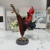 Kung Fu Rooster Statue Resin Drunk Chicken Figurine Table Art