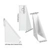 5 Inch K Type Gutter Leveling Wedges White Aluminum Support Tool For Sloped Fascia Roof Drain Alignment 25 Pack