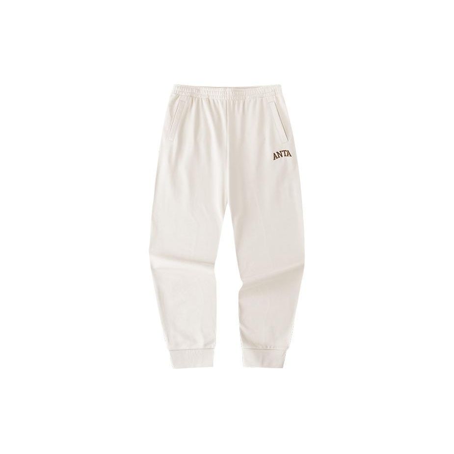 

Anta Life Series Letter Mid-Rise Moisture-Wicking Cuffed Knitted Sports Pants Unisex pants Light-Smoke-Gray 952428302-1 M