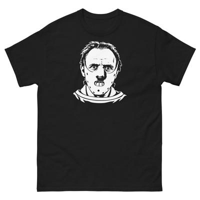 Hannibal Lecter Schwarz Grafik T-Shirt