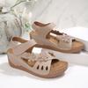 Women's Flower Wedge Sandals 2026 Summer Platform Sandals Chunky Heel Open Toe Beach Shoes Casual Outdoor Sandals