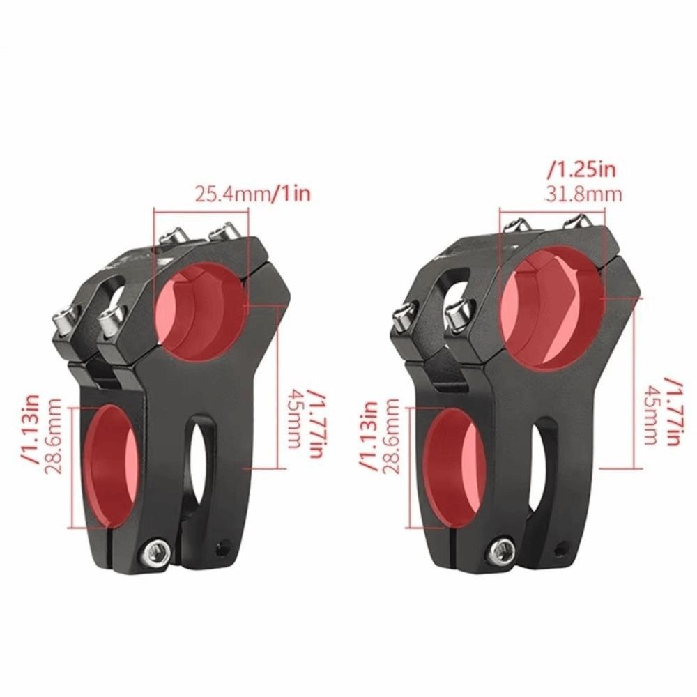 Aluminum Zinc Zinc Alloy Mountain Bike Stem 25.4/31.8mm Pipe Bike Riser Stem Bicycle Riding