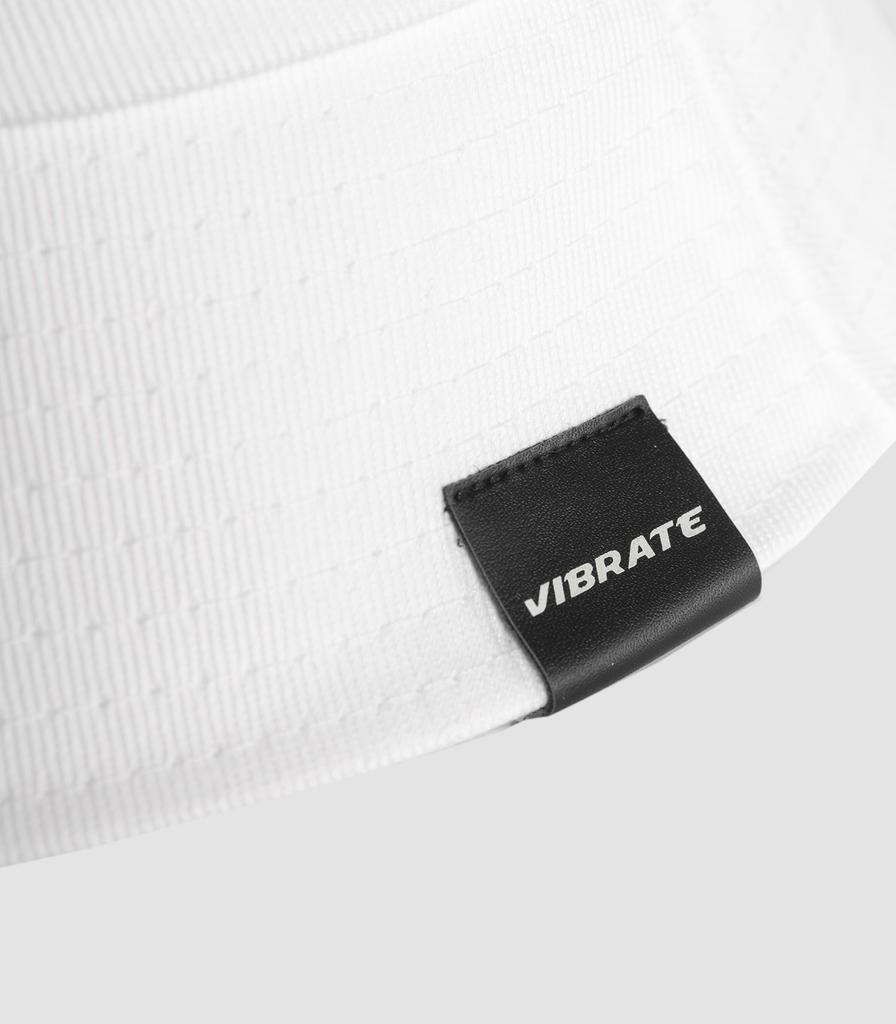 VIBRATE Real Cotton Bucket Hat (White)