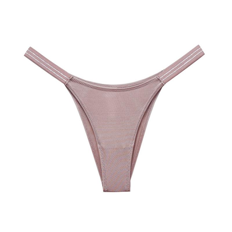 Avrupa ve Amerikan Düşük Belli Seksi Yarım Kalça İç Giyim Spor Egzersiz Kalça Kaldırma Yüksek Çatal Bikini İç Kadınlar için