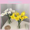 Mini Lily Calla Artificial Flowers For Wedding Decor Home Office Photography Props