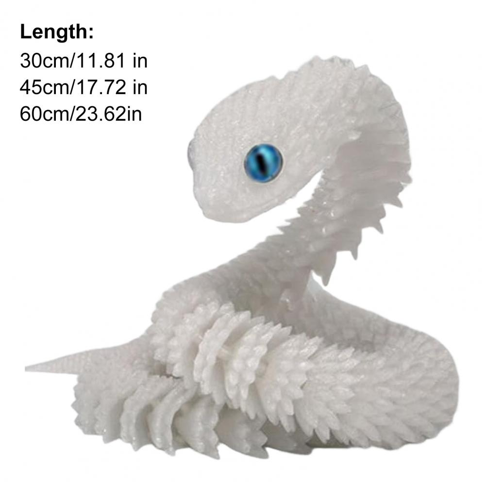 Fidget Snake Toy Realistic 3d Printed Snake Ornament with Flexible Joints Effect Model Creative Funny Snake Toy for Kids Adults