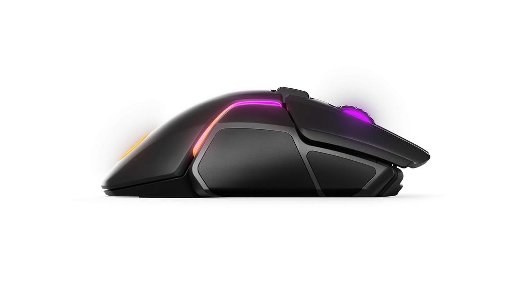 SteelSeries Rival 650 Quantum Wireless Gaming Mouse Rapid Charging Battery CPI Dual Optical Sensor Low Distance 256 Weight Configurations 8 Zone RGB