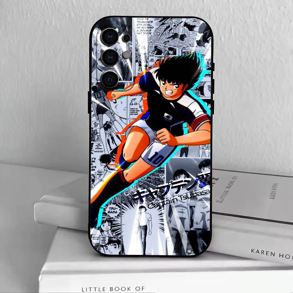 C-Captain Tsubasa A-Anime  Phone Case For Samsung S25,S24,S21,S22,S23,S30,Ultra,S20,Plus,Fe,Lite,Note,10,Black Cover