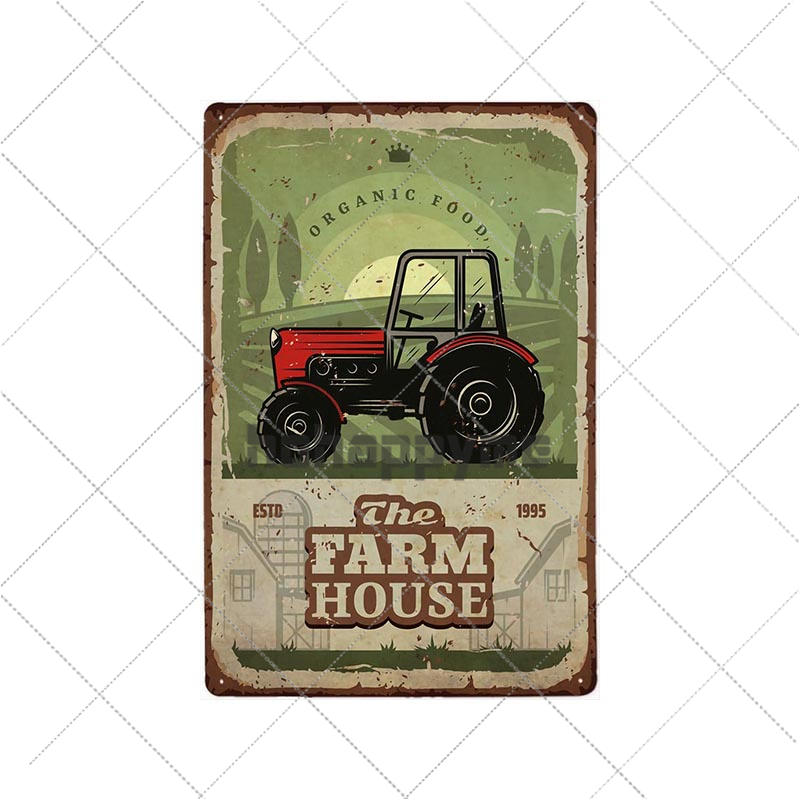 Farm Fresh Tin Sign Plaque Metal Vintage Farmhouse Decor Retro House Decoration Wall Poster 20x30 Cm