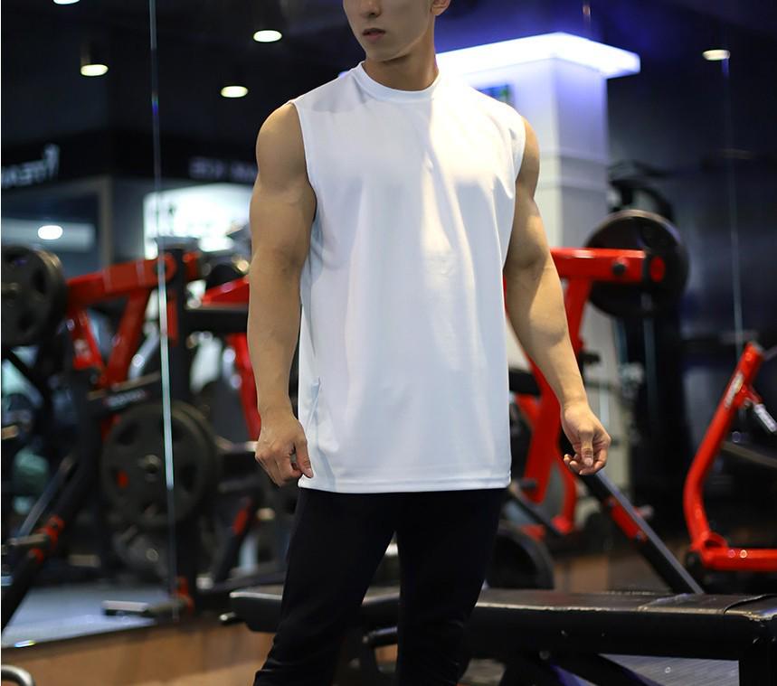 2024 Men's Korean Style Sleeveless Fitness Tank Top - Loose, Breathable Training Vest