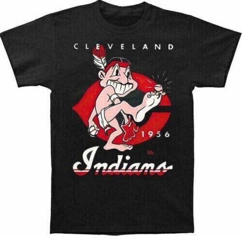 

Футболка Cleveland Indians Подарок на День бейсбола Мужская Черная Унисекс Все размеры Унисекс Футболка XXXXL