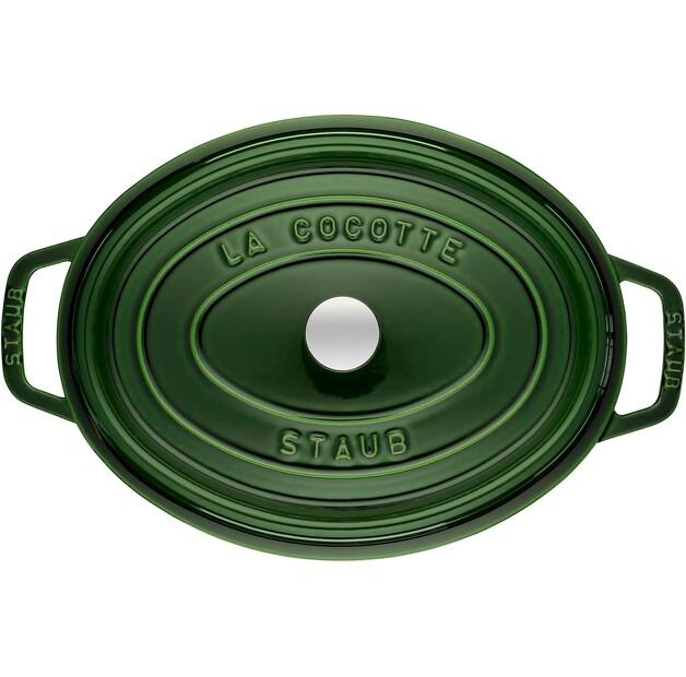 Cocotte Zwilling Staub Oval 40x33cm Basil Green 6.7l (40509-691-0)