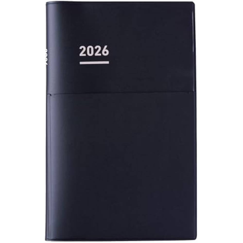 Kokuyojibun Notebook Biz 2026 Spring Monthly Weekly A5 Slim Matte Black Ni-JB1D-264 Starting 2026/3