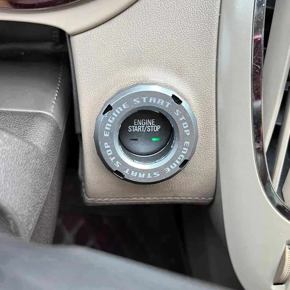 Car One Key Start Decorative Circle Personalized Knot Decorative Cover Ignition Device Switch Hidden Protective Cover Universal